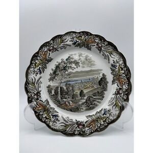 Ridgway Staffordshire Heritage Montreal From The Mountain Plate Bartlett Scenes